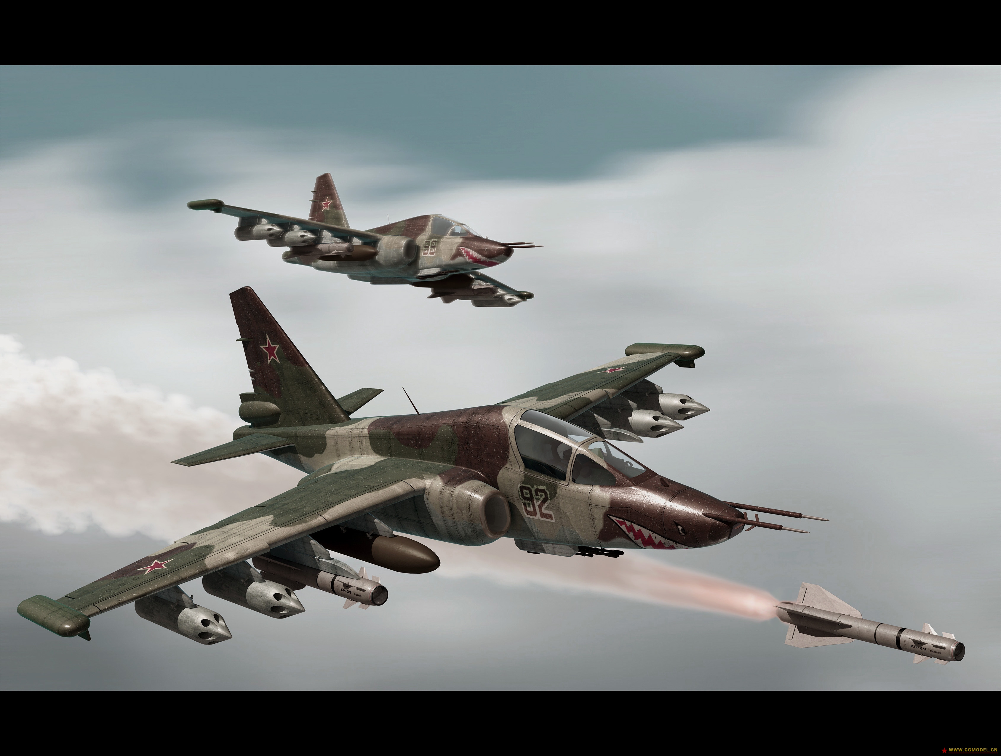 写实武器模型分类:军事飞机曾经在兵器知识上发表过的一张cg图