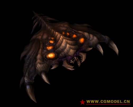 星际争霸2模型 虫族 寄生王虫(天蝎)免费 模型 16785