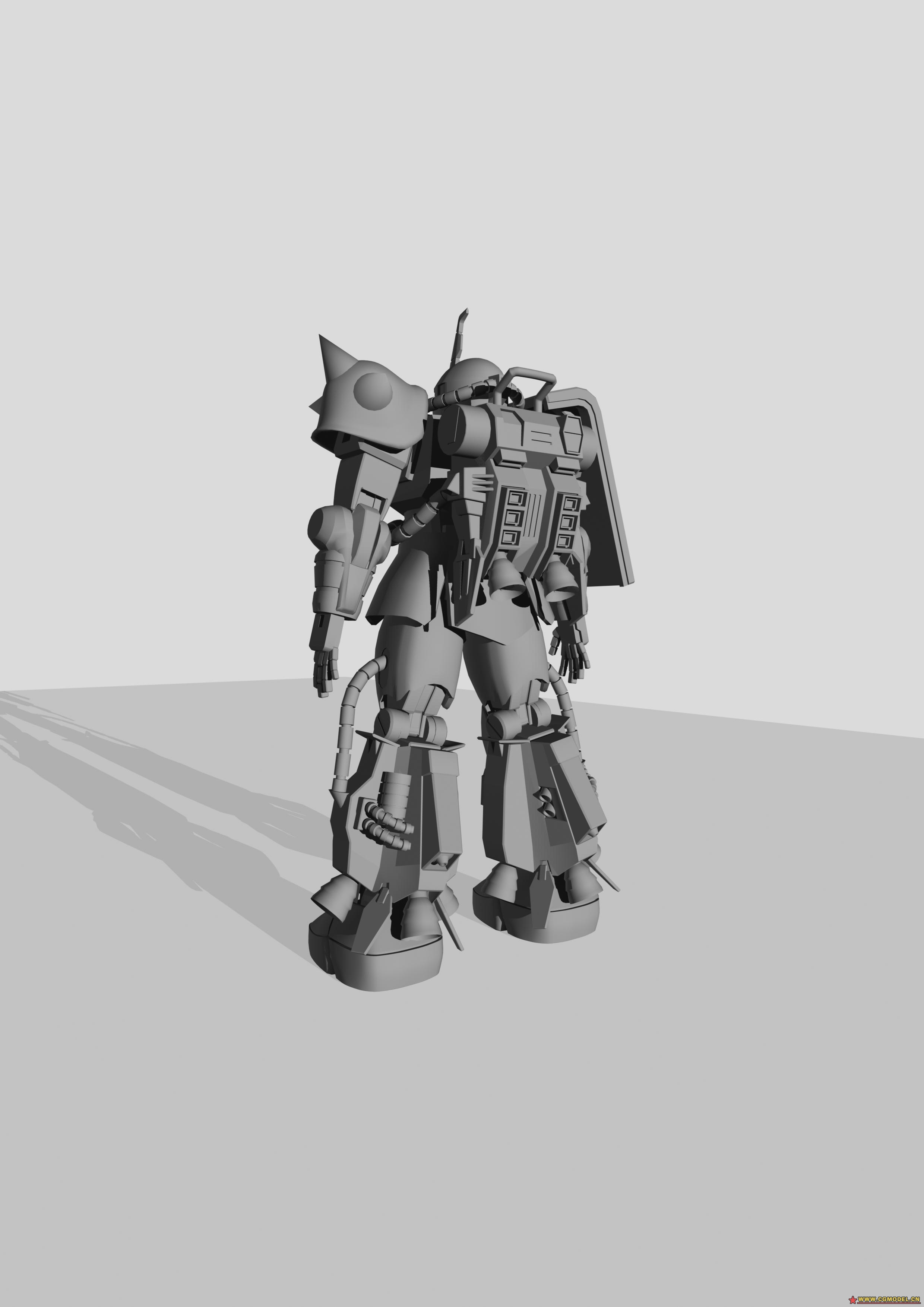 zaku _nic198752作品_人物机器人/机甲_cg模型网