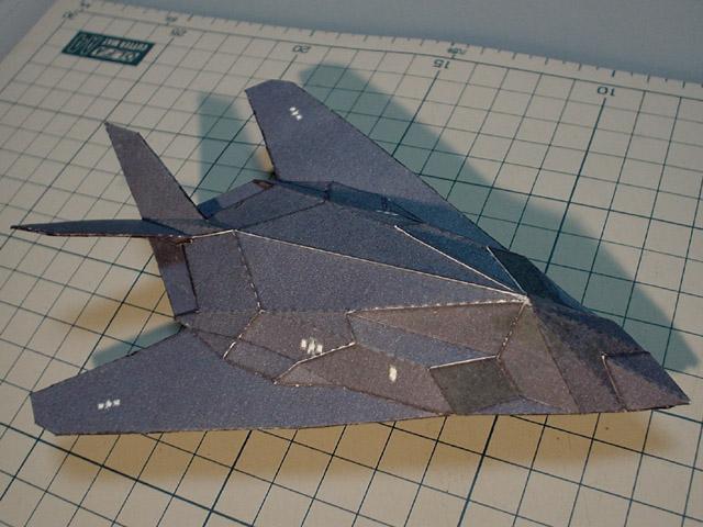 美國F111轟炸機紙模型(附展開圖)