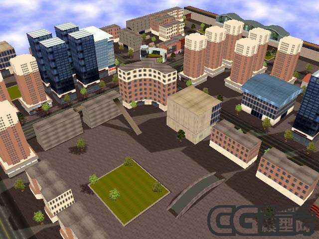 北京市五道口地铁站周边环境模型 现代场景模型库 模型下载 Cg模型网 