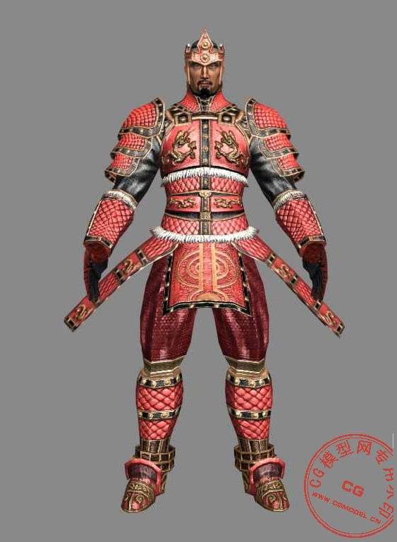 次世代网游模型-红盔甲卫兵