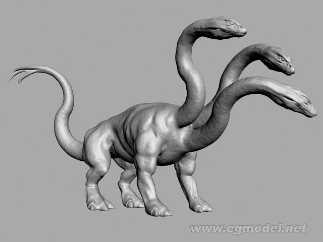 超精细模型三头兽