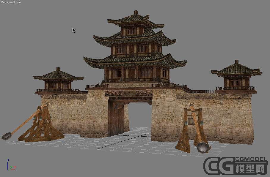 【半临摹半原创】 中国古代建筑房子之模型-古代场景模型库-模型下载-cg模型网