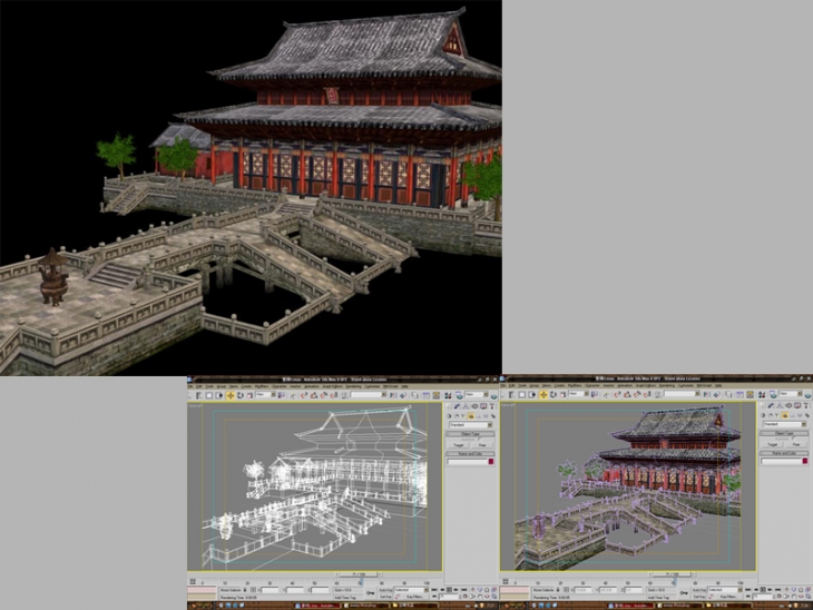 中国古代建筑房子之③模型-古代场景模型库-模型下载-cg模型网