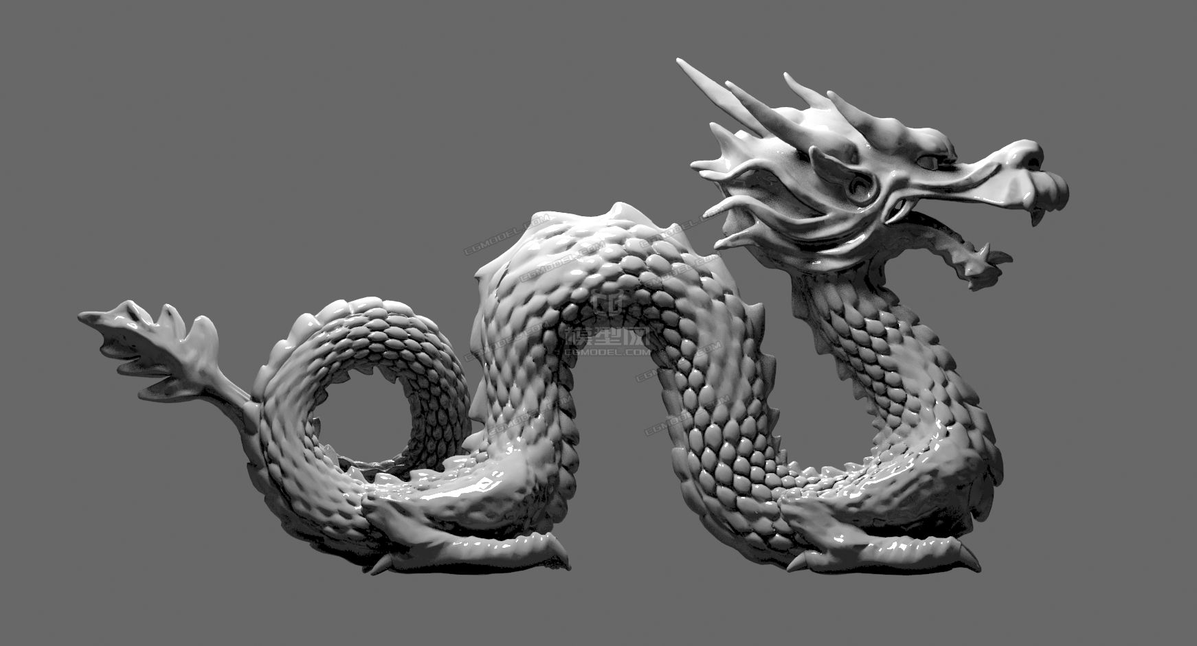  搬运-原3d溜溜网>中式龙模型