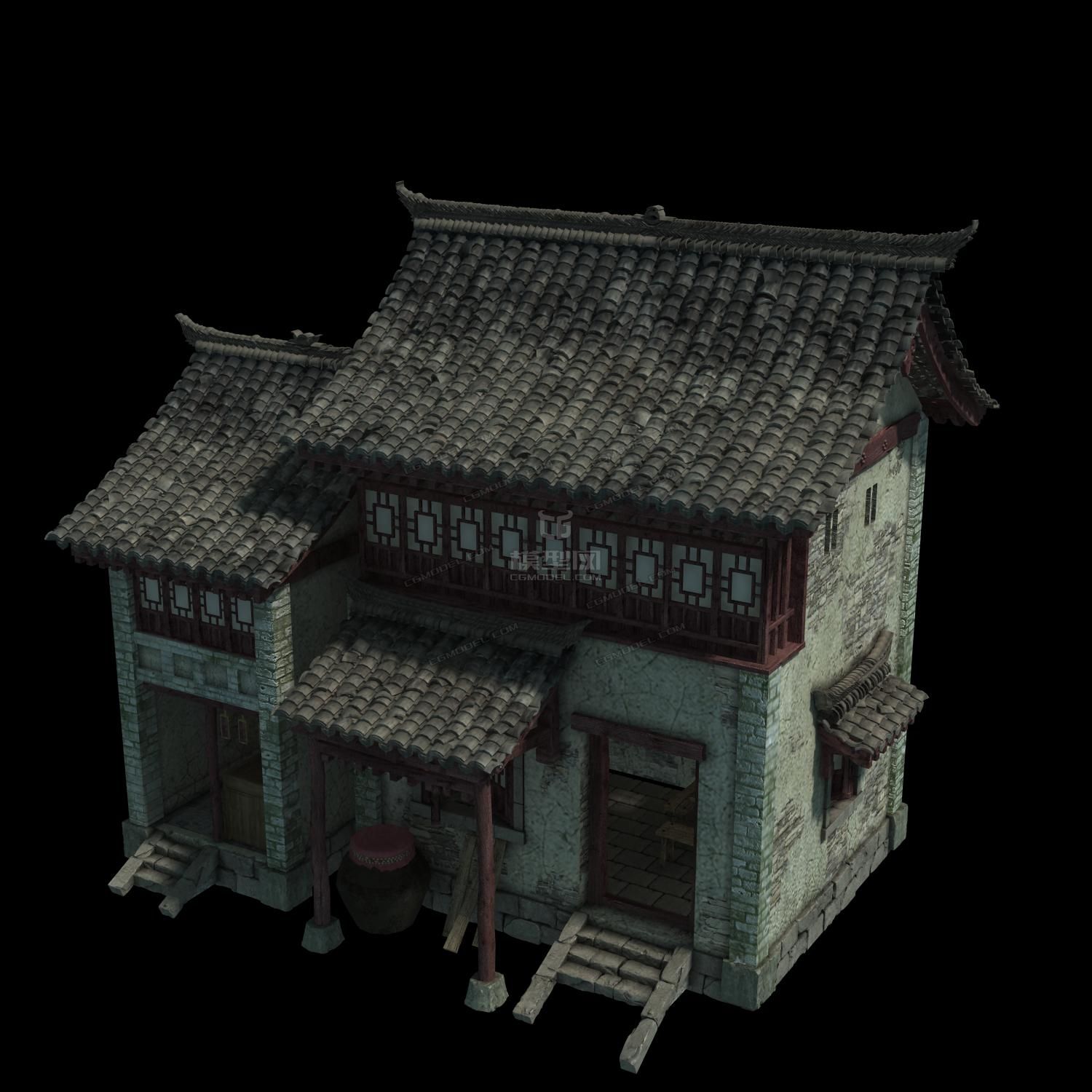 老房子古宅 民房模型-自然场景模型库-模型下载-cg模型网