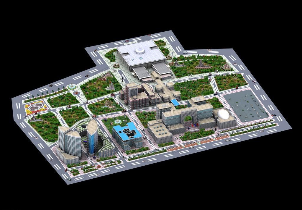 3d城市全景模型