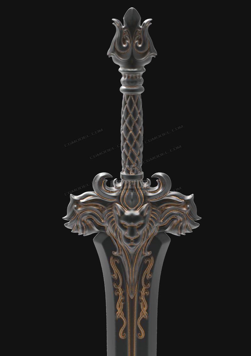莱恩国王的剑_jjlyichen作品_武器冷兵器_cg模型网