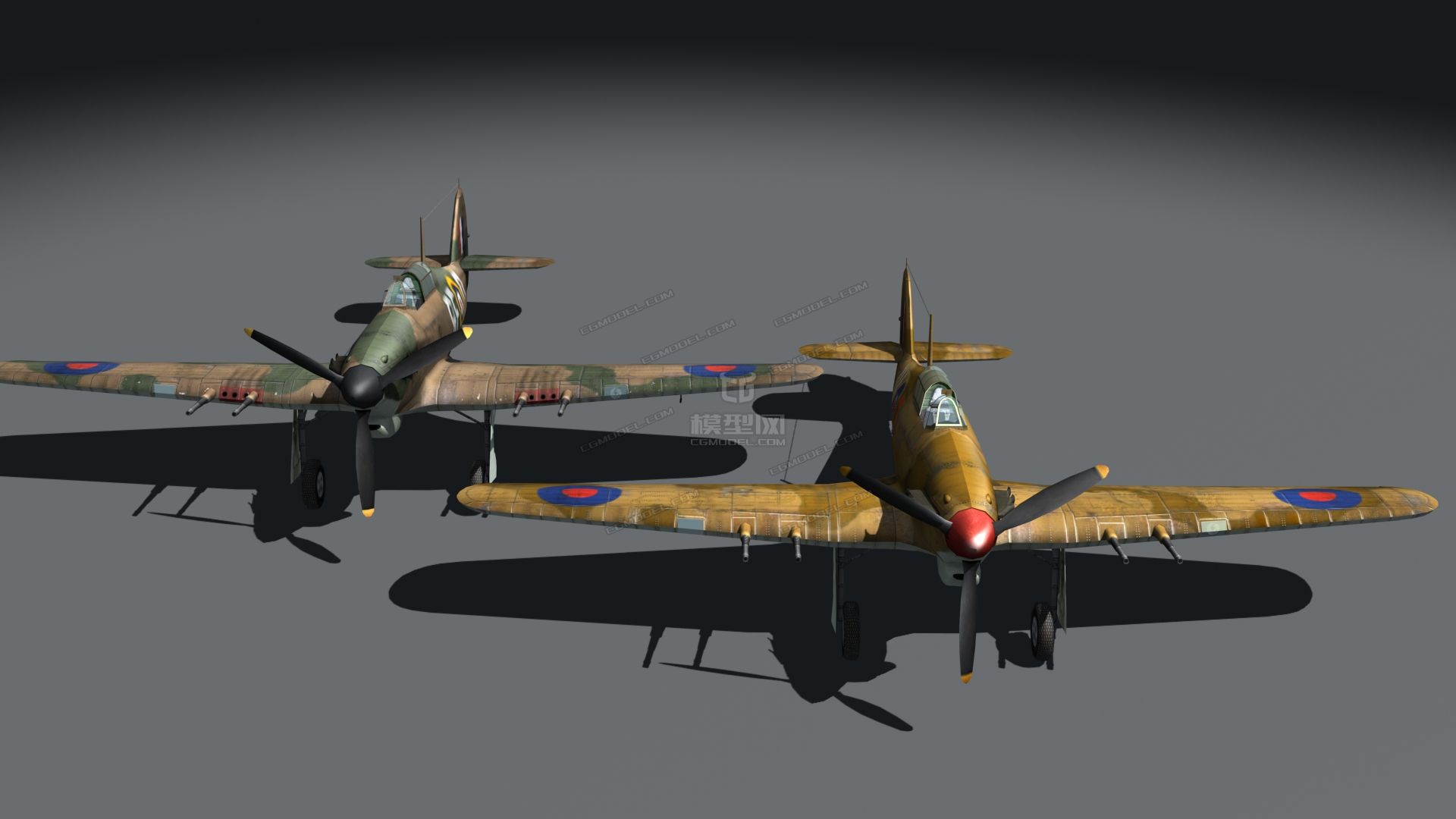 二战名机英国飓风海飓风战斗机两种涂装
