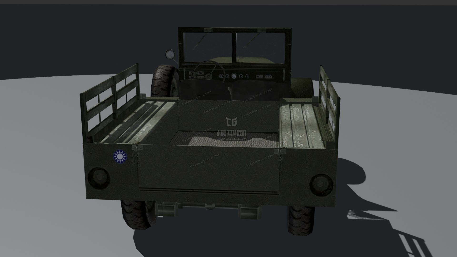 抗战后期 解放战争国民党道奇军用卡车_affde作品_车辆皮卡_cg模型网