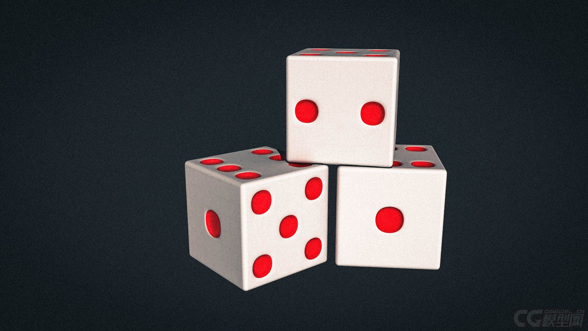骰子模型源文件_mayacjq作品_生活用具个人用品_cg模型网