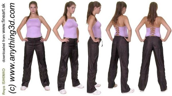 人体模特六角度119张