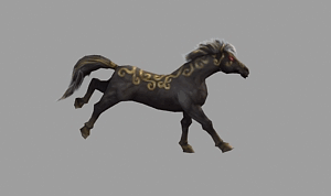 战马马坐骑宠物马带动画