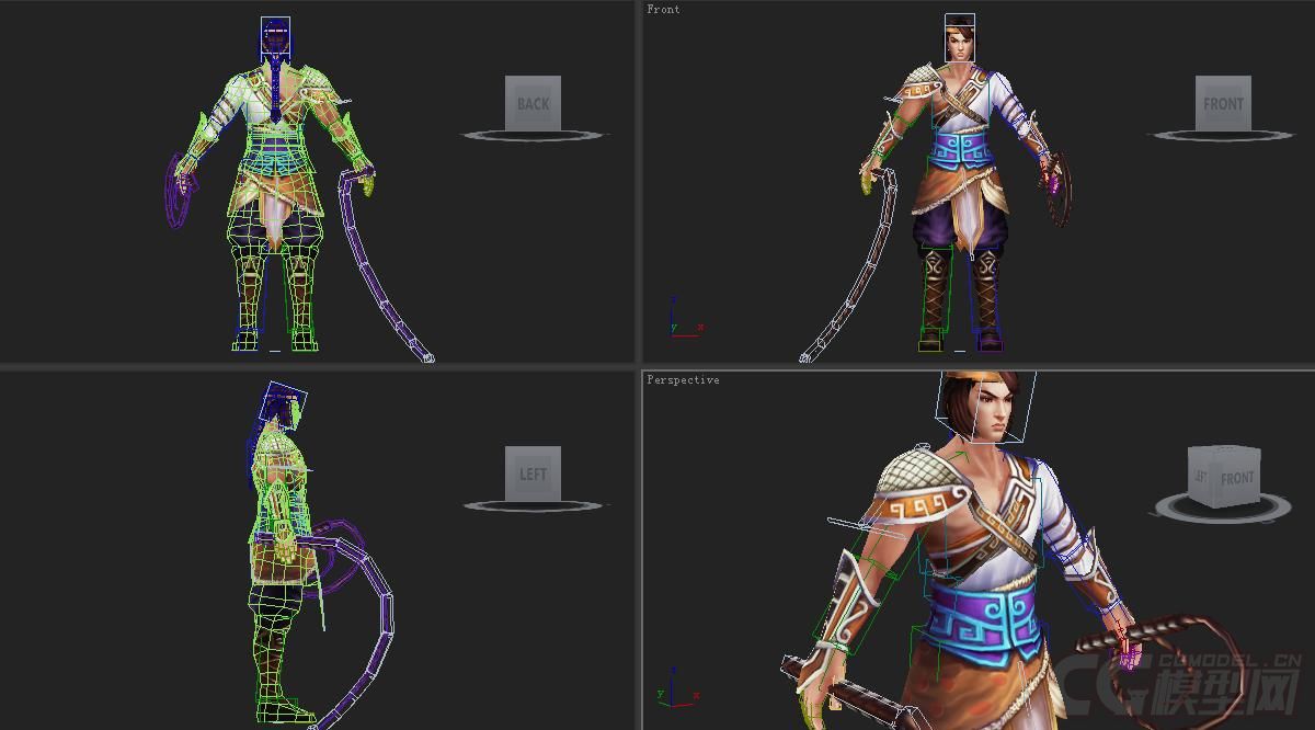 古风驯兽师皮鞭古代男子带动画