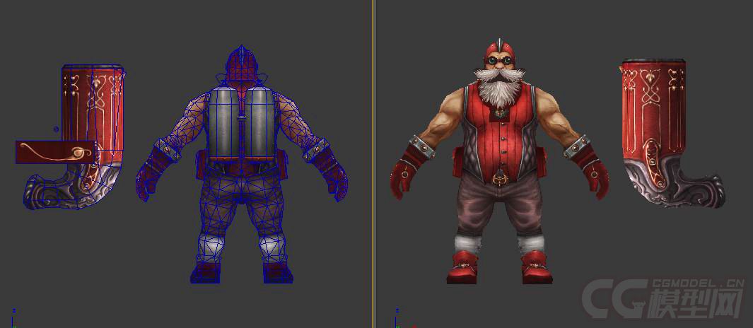 高精度火枪手 矮人猎人 侏儒_znzf168作品_人物孩子-女_cg模型网