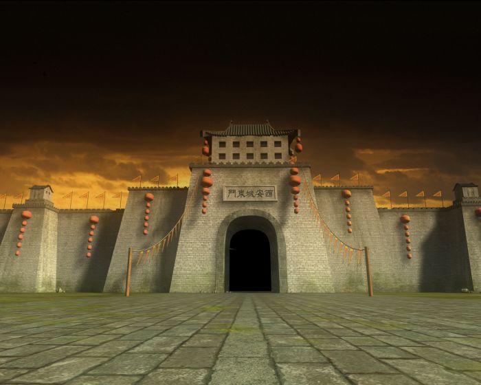 西安城门_传说中的c作品_场景自然场景_cg模型网