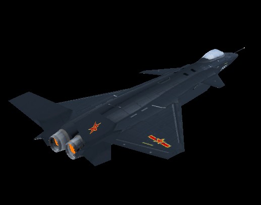 中国四代机 歼20 3d 模型(obj格式 附贴图!