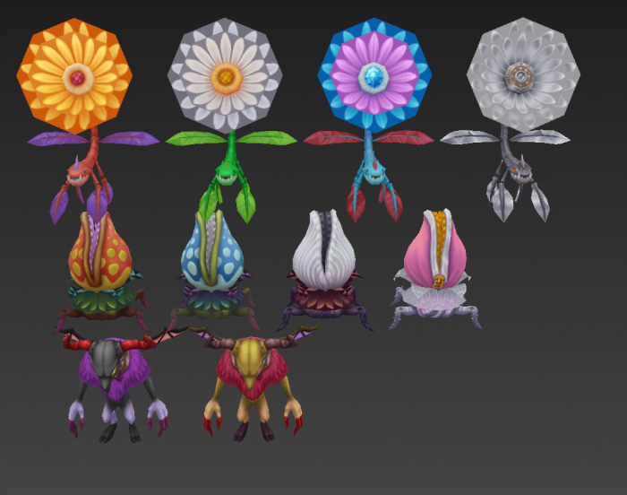 Q版角色怪物食人花牛头人牛头怪 Cg模型网 Cgmodel 三维设计师交流互动平台 专注多品类3d模型下载 原创作品分享 软件学习