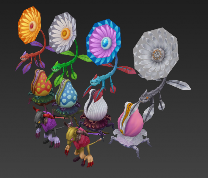 Q版角色怪物食人花牛头人牛头怪 Cg模型网 Cgmodel 三维设计师交流互动平台 专注多品类3d模型下载 原创作品分享 软件学习