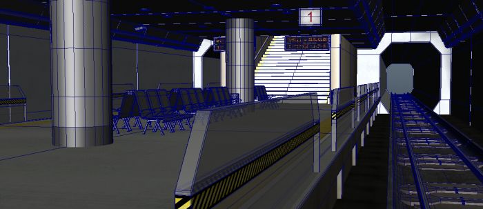 地铁站(专业建模,贴图齐全)_zzymj作品_场景自然场景_cg模型网