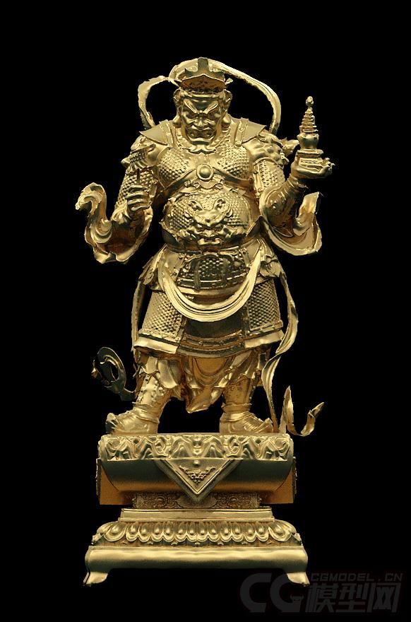 超精细,多闻天王,超写实,可打印,下图为渲染效果,可打印