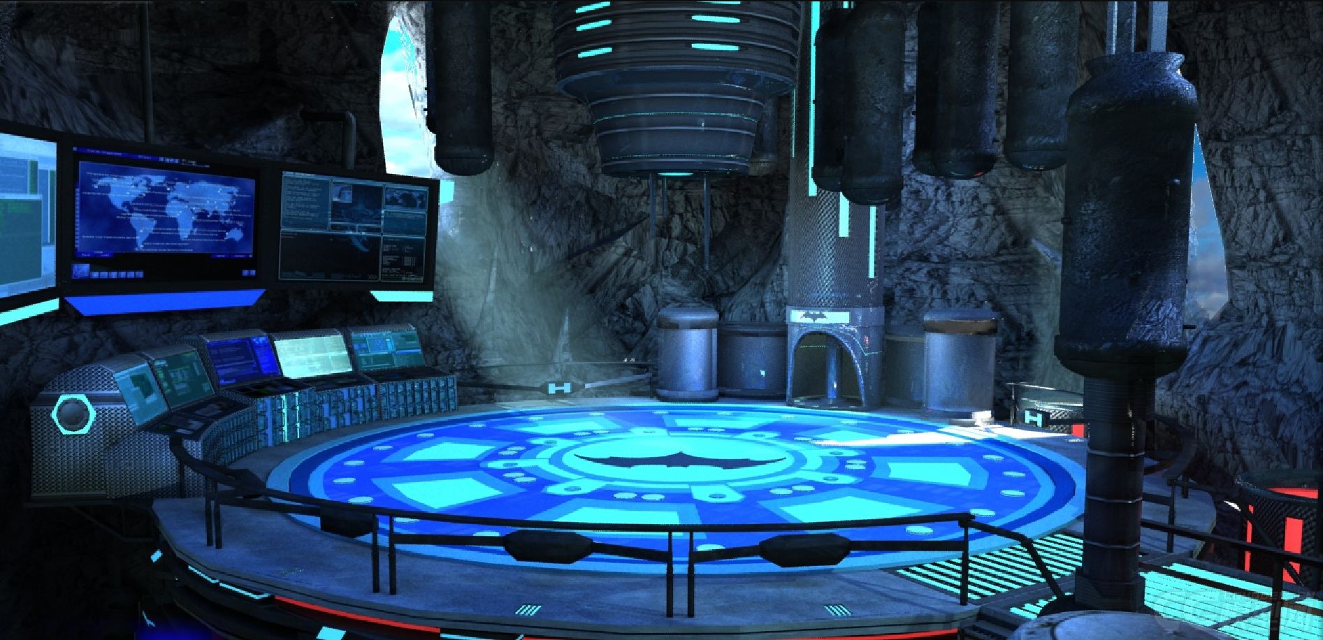 洞穴科幻 外星指挥基地模型_leo19851005作品_场景科幻场景_cg模型网