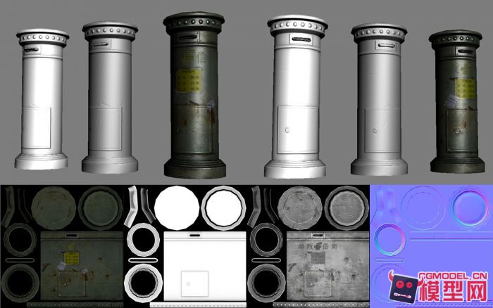 写实邮筒邮递箱老式邮递箱信箱