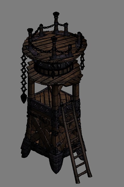 游戏里的哨塔箭塔模型