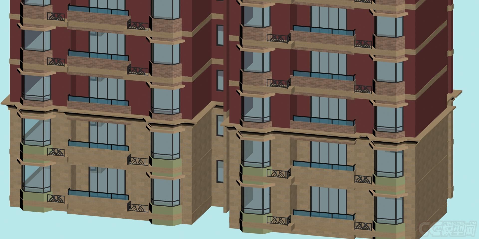 住宅  几个住宅楼 细模住宅