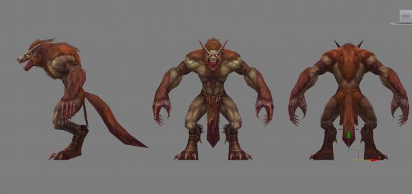 狼人 凶悍 男_mating2010作品_人物异形怪物人物异形怪物_cg模型网