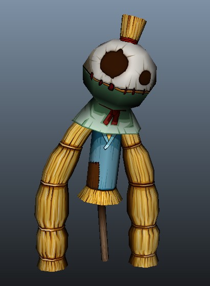 稻草人 _hhebin作品_人物异形怪物_cg模型网