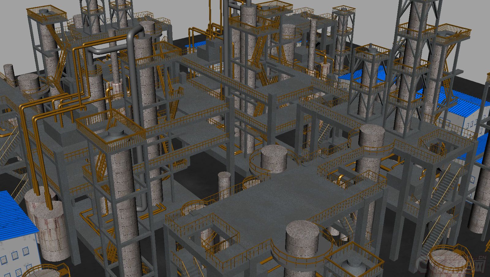 化工厂1-现代场景-场景-cg_ly-cg模型网