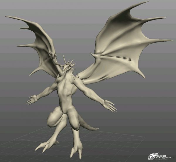 异形 怪兽 翅膀 凶猛 古代写实_xzt666666作品_人物异形怪物_cg模型网