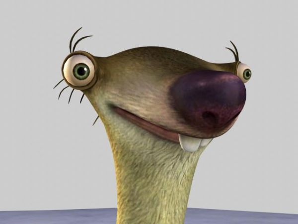 冰河世纪 松鼠 可爱 现代卡通_awda作品_动物哺乳_cg模型网