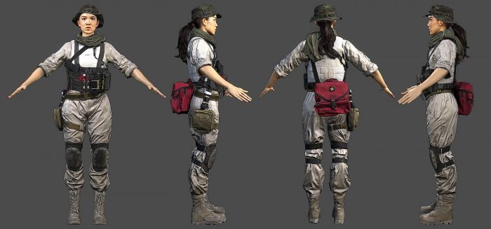 美女特种兵 汉娜 hannah from battlefield 4