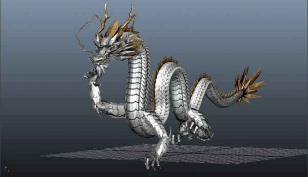  龙> maya 3d max 带 动画 绑定 贴图 高**型