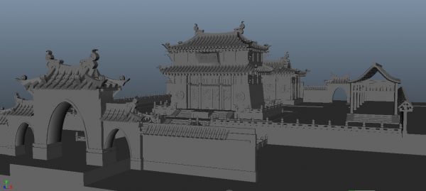 大规模古建筑场景模型-古代场景模型库-模型下载-cg模型网