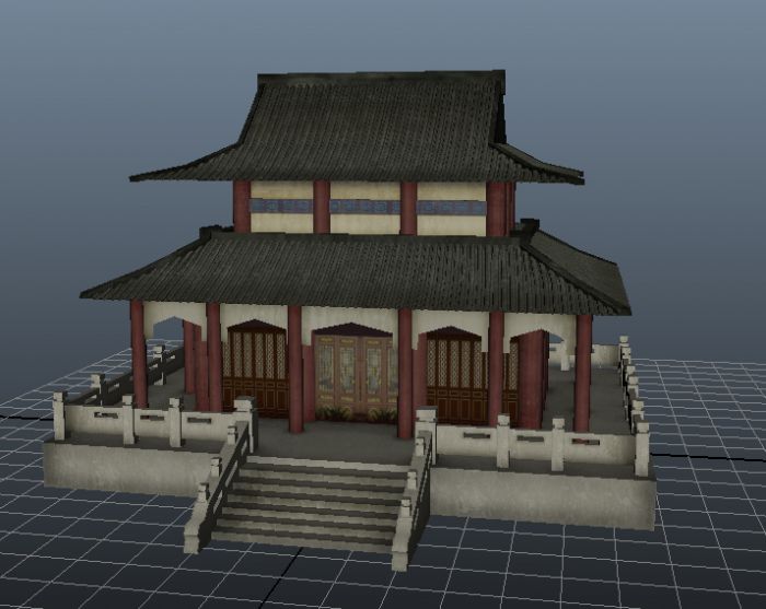 古代建筑模型****模型-自然场景模型库-模型下载-cg模型网