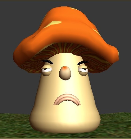 坏情绪的蘑菇先生  男 异形 可爱 卡通