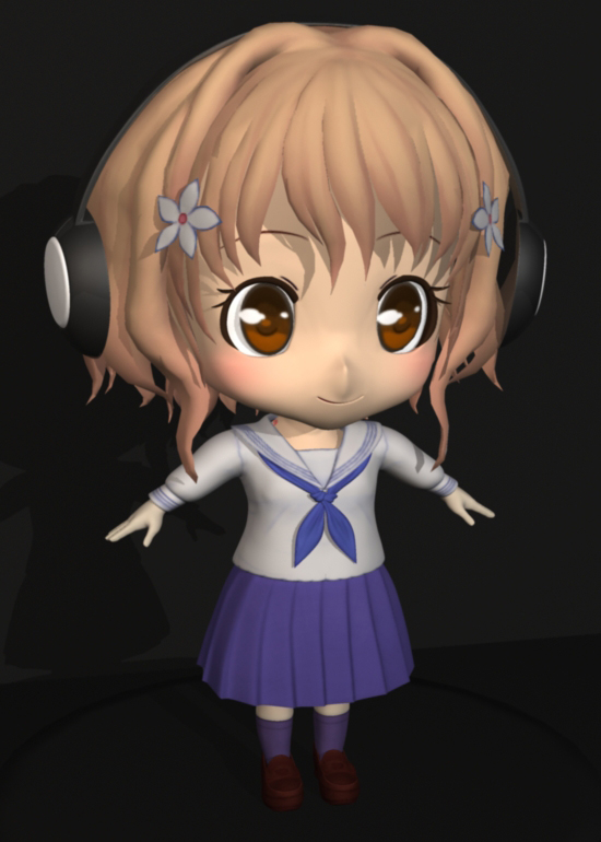 自制的q版大头动漫模型