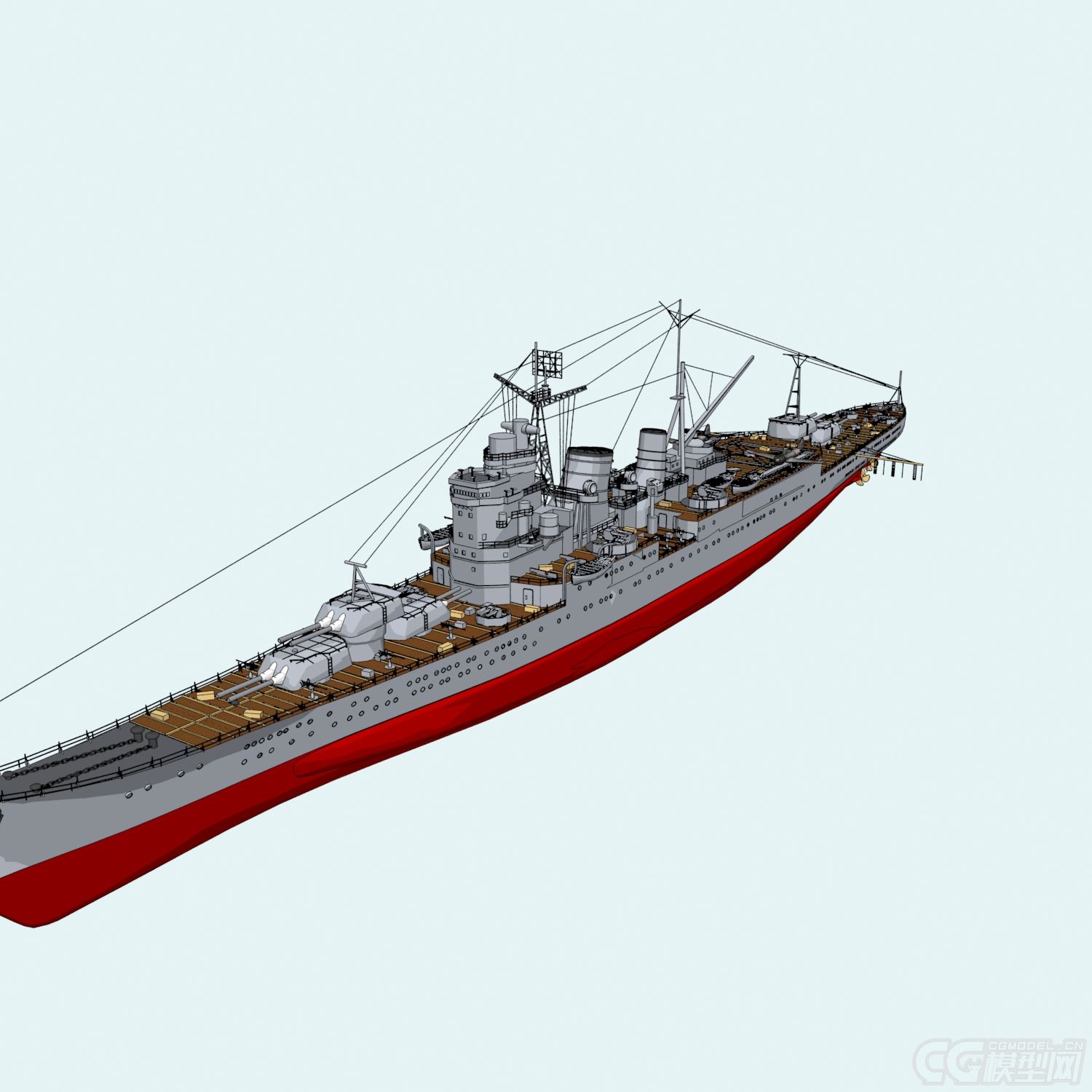 傻瓜作品_船艇军舰_cg模型网