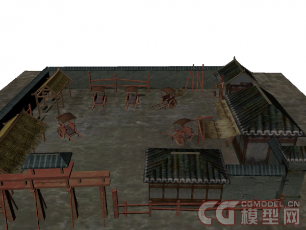 一个古代建筑模型-自然场景模型库-模型下载-cg模型网