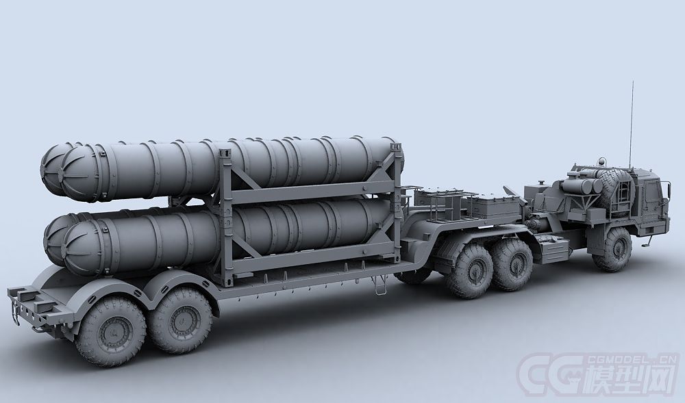 俄罗斯 5t58拖车 s-400防空导弹系统导弹运输车