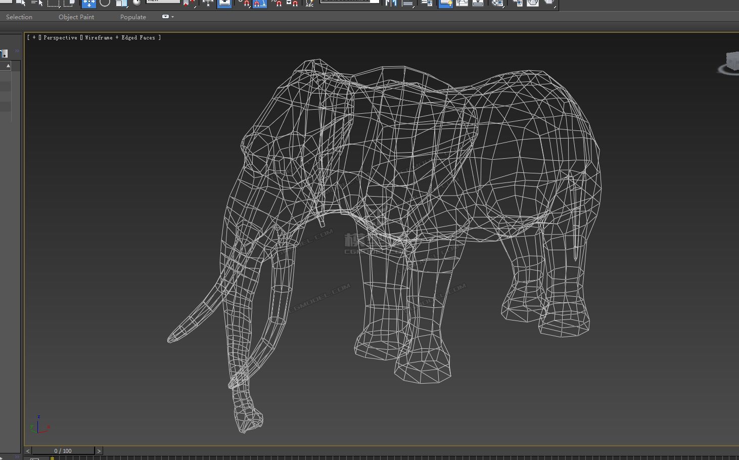 大象结构分析图图片