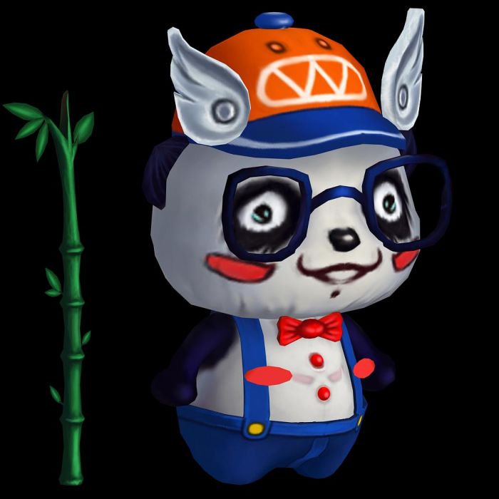 怪物 可爱熊猫 q版