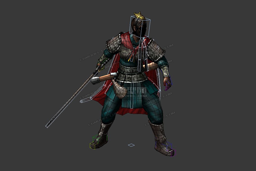 汉代将领 士兵_村头tony作品_人物孩子-女_cg模型网