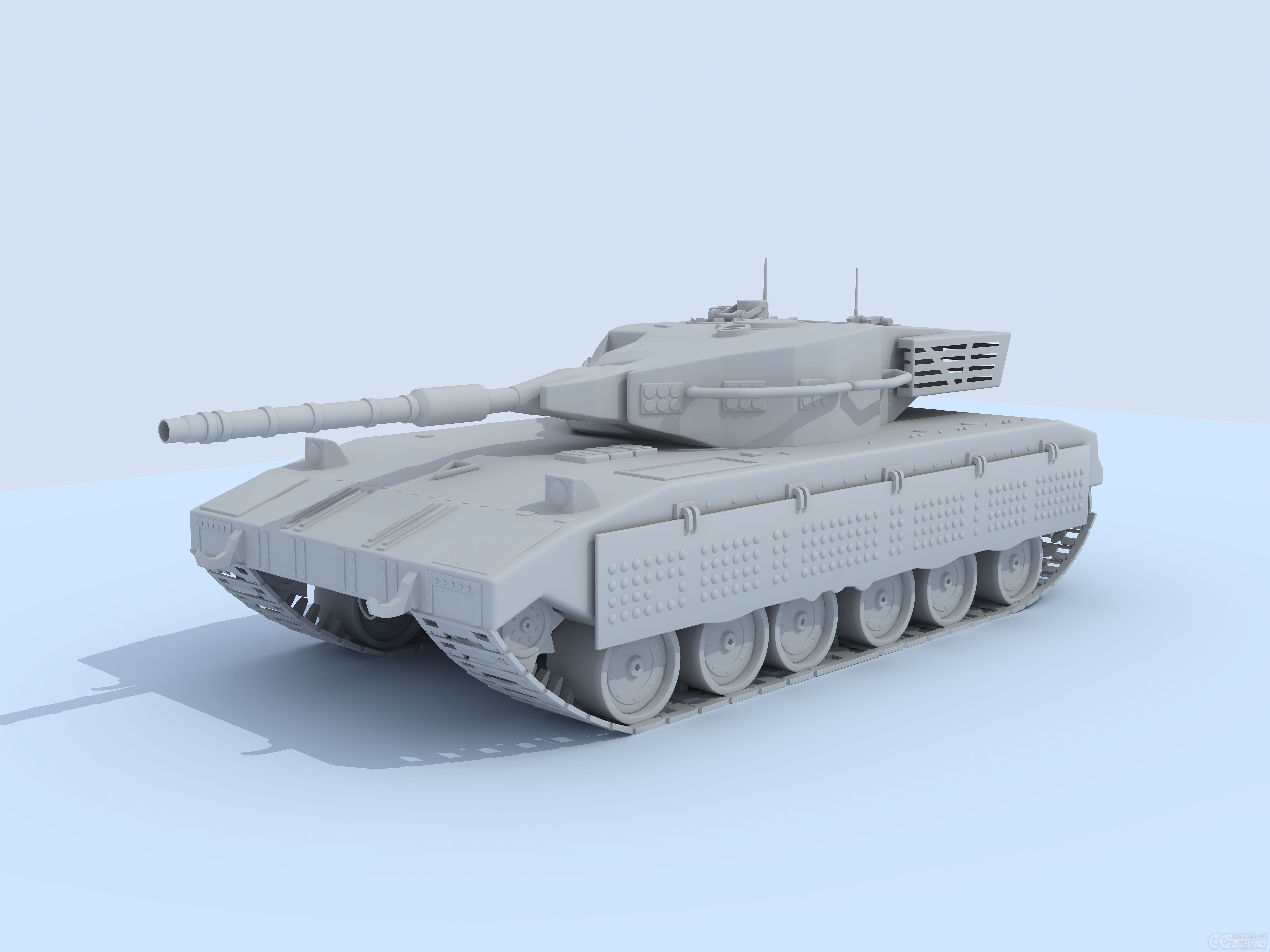 写实梅卡瓦坦克模型