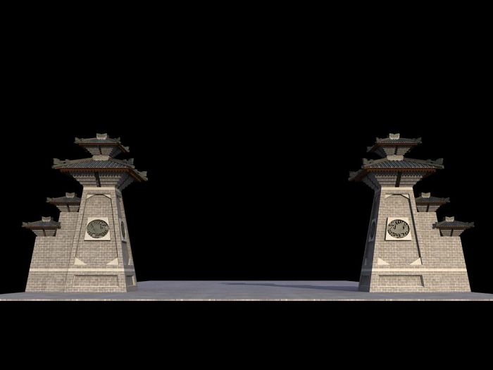 仿汉建筑,汉厥,汉代门楼,门楼,汉脊,古建筑,入口大门