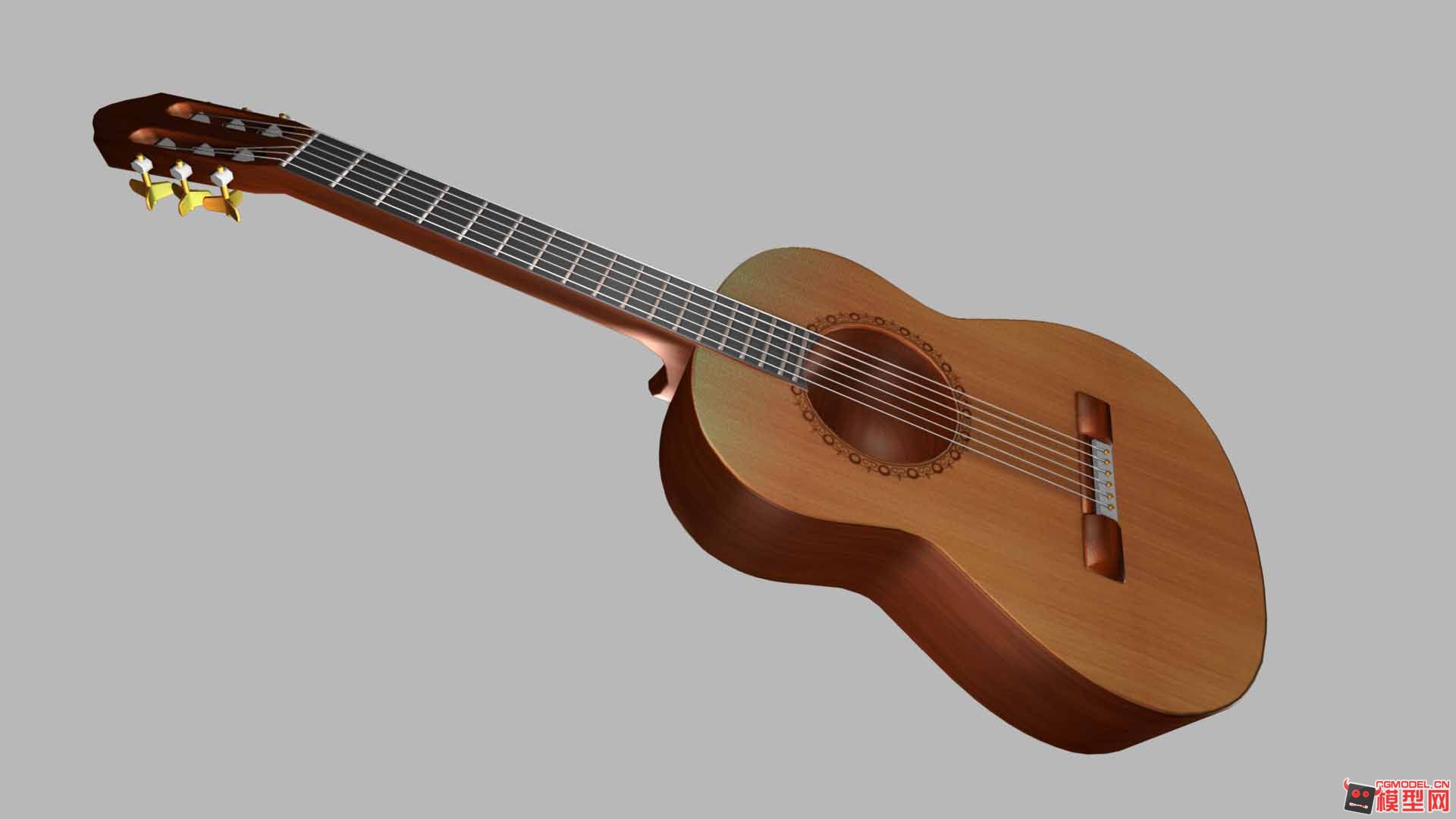 吉他maya模型